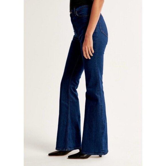 Abercrombie & Fitch The Vintage Flare High Rise Jean Blue Size 25/0 Long - Picture 1 of 16